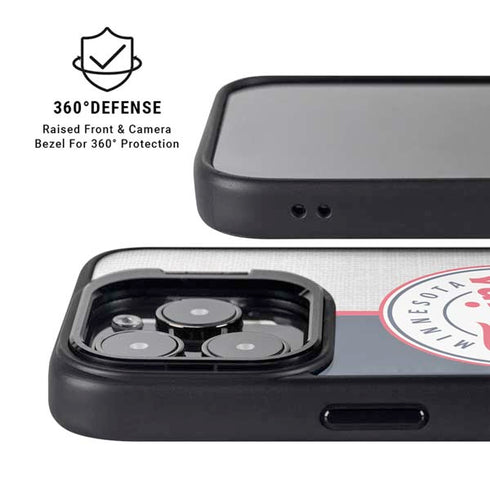 MLB Minnesota Twins Split iPhone 14 Pro Kickstand Case